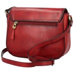 Luxusní dámská kožená crossbody kabelka Katana Silas, vínová