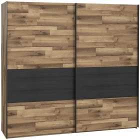 Šatní skříň Jakobina 220cm Dub/Černá