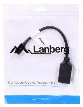 Lanberg AD-0003-BK černá / Redukce / Mini DisplayPort (M) na DisplayPort (F) / 1920×1200 / 60 Hz (AD-0003-BK)