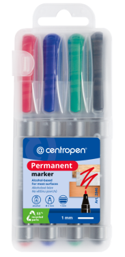 Popisovač Centropen 2846 permanentní - sada 4ks