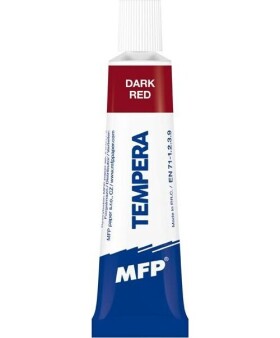 Temperové barvy 12ml červená tmavá