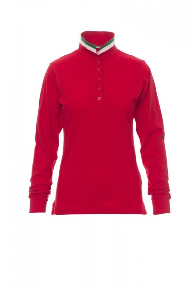 Dámská polokošile Payper LONG NATION LADY Barva: Červená/ Itálie, Velikost: M (000084002103012M)