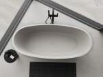 MEXEN - Torino volně stojící vana litý mramor 155 x 78, beton mat - 57271557810 57271557861