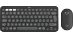 Logitech Pebble 2 Combo tonal graphite / Bezdrátová sada klávesnice a myši / Bluetooth LE / US mezinárodní (920-012239)