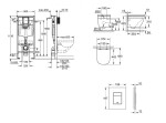GROHE - Rapid SL Set předstěnové instalace, klozetu, sedátka SoftClose a tlačítka Even, Triple Vortex, phantom black SANI11BB5116