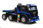 Mamido Dětský elektrický kamion Mercedes Axor LCD MP4 s návěsem modrý