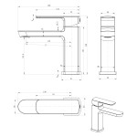 SAPHO - MIXONA 25 stojánková umyvadlová baterie, chrom MG001