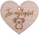 Dřevěné srdíčko Jsi nejlepší! - Sri Chinmoy