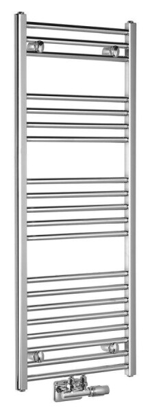 AQUALINE - ALYA otopné těleso rovné 400x1188, středové připojení, chrom LLS308