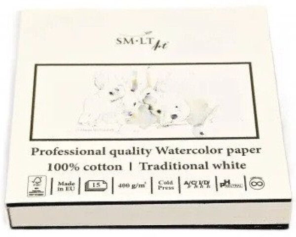 SMLT Art Album akvarel PRO 9x9cm - 15 listů