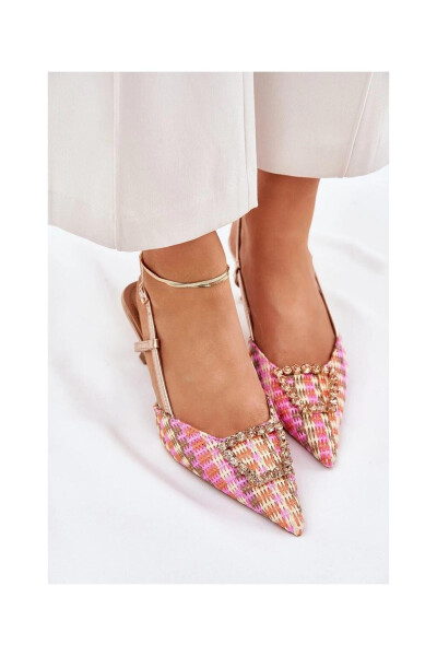 Lodičky na jehlovém podpatku GG-88-53 zlato-růžové - Givana 38