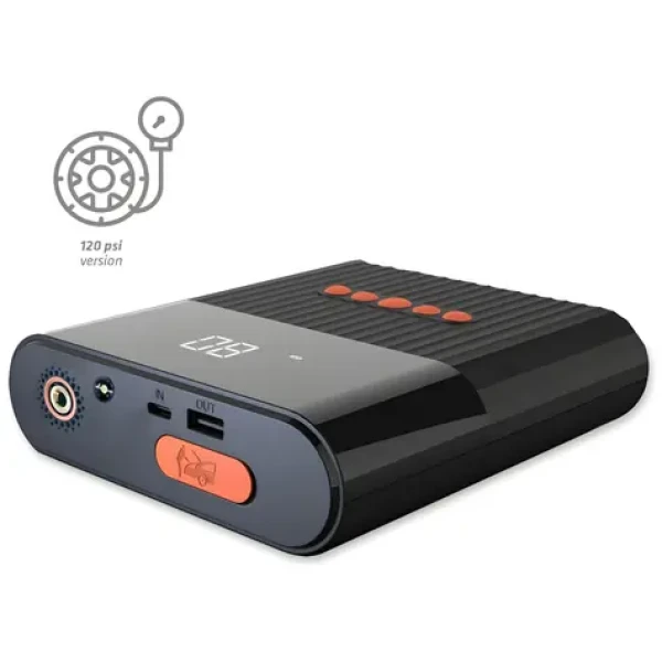 4smarts PitStop+ černá / Startovací powerbanka / 8800 mAh / kompresor / svítilna / 800A (456312)