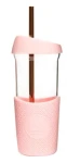 Neon Kactus Skleněný pohár s brčkem 568 ml růžová / sklo (GS2009)