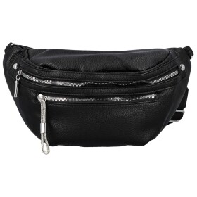 Trendy dámská koženková ledvinka Pentti, černá