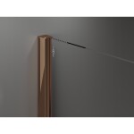 MEXEN/S - Velar posuvné sprchové dveře 90, transparent, růžové zlato 871-090-000-01-60