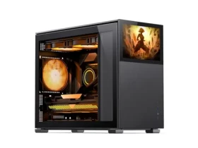 Jonsbo D31 Screen černá / Micro-ATX / 1x USB-C 3.1 / 1x USB-A 3.0 / bez zdroje / průhledná bočnice (D31 STD BLACK SC)