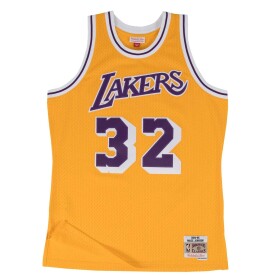 Mitchell & Ness Pánský dres Los Angeles Lakers NBA Magic Johnson #32 1984-85 Swingman - Žlutá Velikost: S