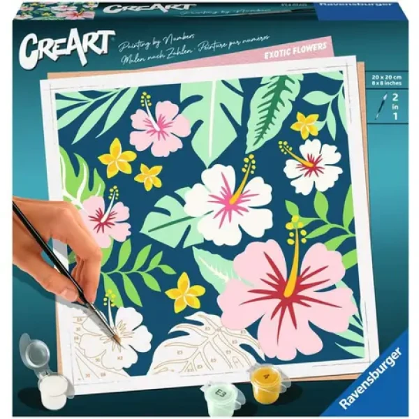 Ravensburger CreArt Exotické rostliny – malování podle čísel