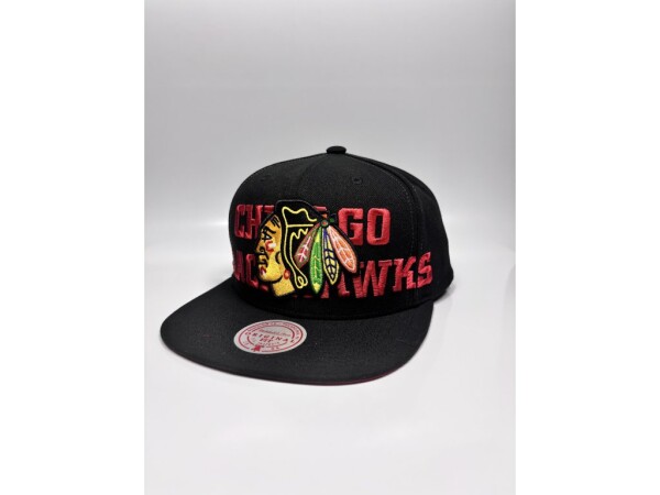 Mitchell & Ness Pánská kšiltovka Chicago Blackhawks NHL Full Frontal Snapback