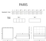 Materasso Manželská postel čalouněná PARIS - bočnice ROZMĚR: 160 x 200 cm