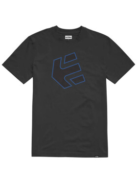 Etnies Crank Tech BLACK/ROYAL pánské tričko krátkým rukávem
