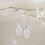 Royal Fashion stříbrné pozlacené náušnice Swarovski DES0241-WG