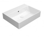 GSI - KUBE X keramické umyvadlo 60x47cm, bez otvoru, bílá ExtraGlaze 9431011