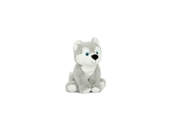 Pes husky sedící plyš