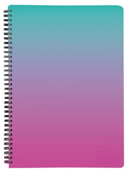 Twin wire blok A5 PP OMBRE růžová