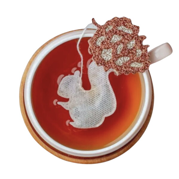 TEA HERITAGE Černý čaj Squirrel Pumpkin – 5 ks, oranžová barva, papír, textil
