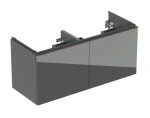 GEBERIT - Acanto Umyvadlová skříňka, 118x54x48 cm, 4 zásuvky, sklo/lávová 503.007.JK.2