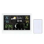 Solight TE110W bílá / meteostanice / barevný VA displej / teplota / vlhkost / tlak / kalendář / datum (8592718042165)