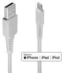 Lindy USB-A - Lightning bílá / Datový kabel / 1 m / USB 2.0 / MFi certifikovaný (31326)