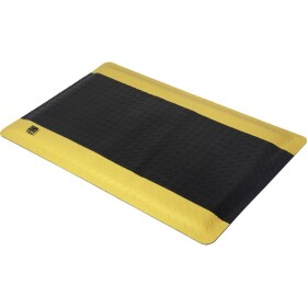 TRU COMPONENTS ESD podlahová rohož Černá, žlutá (d x š x v) 910 x 610 x 18 mm Antistatické