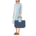 Nákupní taška Reisenthel Loopshopper L Herringbone dark blue