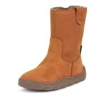 Dívčí zimní barefoot kozačky ZERU TEX BOOT Cognac G3160257 - 38