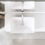 GROHE - Euro Ceramic Umyvadlo na desku 60x40 cm, s přepadem, bez otvoru pro baterii, alpská bílá 102434SH00