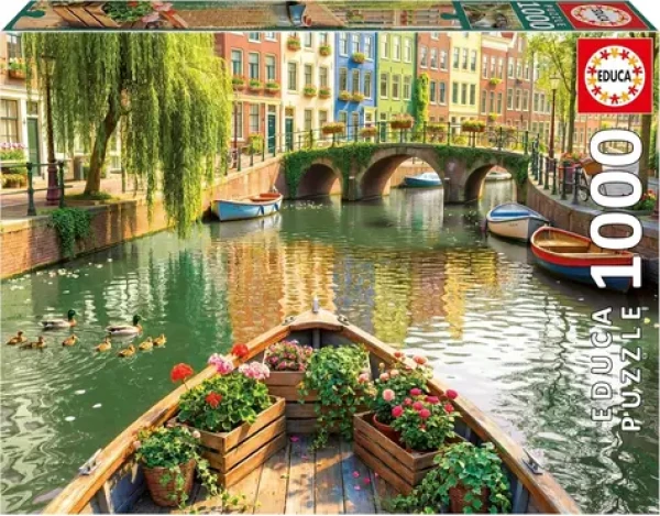 EDUCA Puzzle Plavba lodí po Amsterdamu