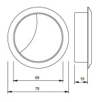 Strong Průchodka na kabely 80K :: olše