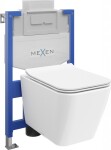 MEXEN/S - WC předstěnová instalační sada Fenix XS-U s mísou WC Cube sedátko softclose, bílá 68530924000