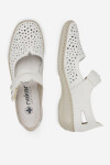 Polobotky Rieker 41399-80 Přírodní kůže (useň) - Lícová