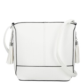 Trendy dámská koženková crossbody kabelka Lída, bílá