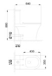 INVENA - NEXIL WC kombi, VORTEX, zadní odpad, slim sedátko softclose CE-82-O01-J