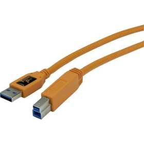 Tether Tools USB kabel USB 3.2 Gen1 (USB 3.0 / USB 3.1 Gen1) USB-A zástrčka, USB-B zástrčka 4.60 m oranžová CU5460ORG