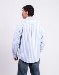 Carhartt WIP L/S Deven Shirt Deven Stripe, Bleach/White XL