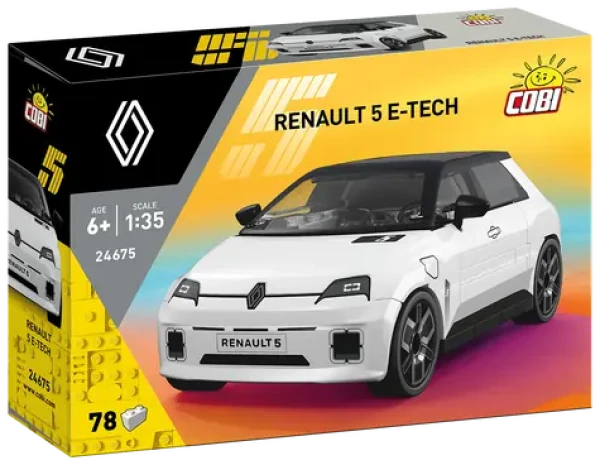 COBI 24675 Renault 5 E-Tech bílá