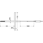 VOLTCRAFT Vpichovací sonda TPT-203 VC-8603635 -70 až 250 °C 100 mm, typ senzoru=Pt1000 Kalibrováno dlepodnikový standard bez certifikátu own