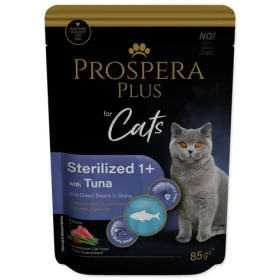 Prospera Plus Cat Sterilised 1+ Kapsička tuňák a zelené fazolky 85g (1513-10109)