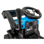 Mamido Dětský elektrický traktor G320 s radlicí modrý