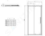 IDEAL STANDARD - i.Life Posuvné sprchové dveře, dvoudílné, 1000 mm, silver bright/čiré sklo T4941EO